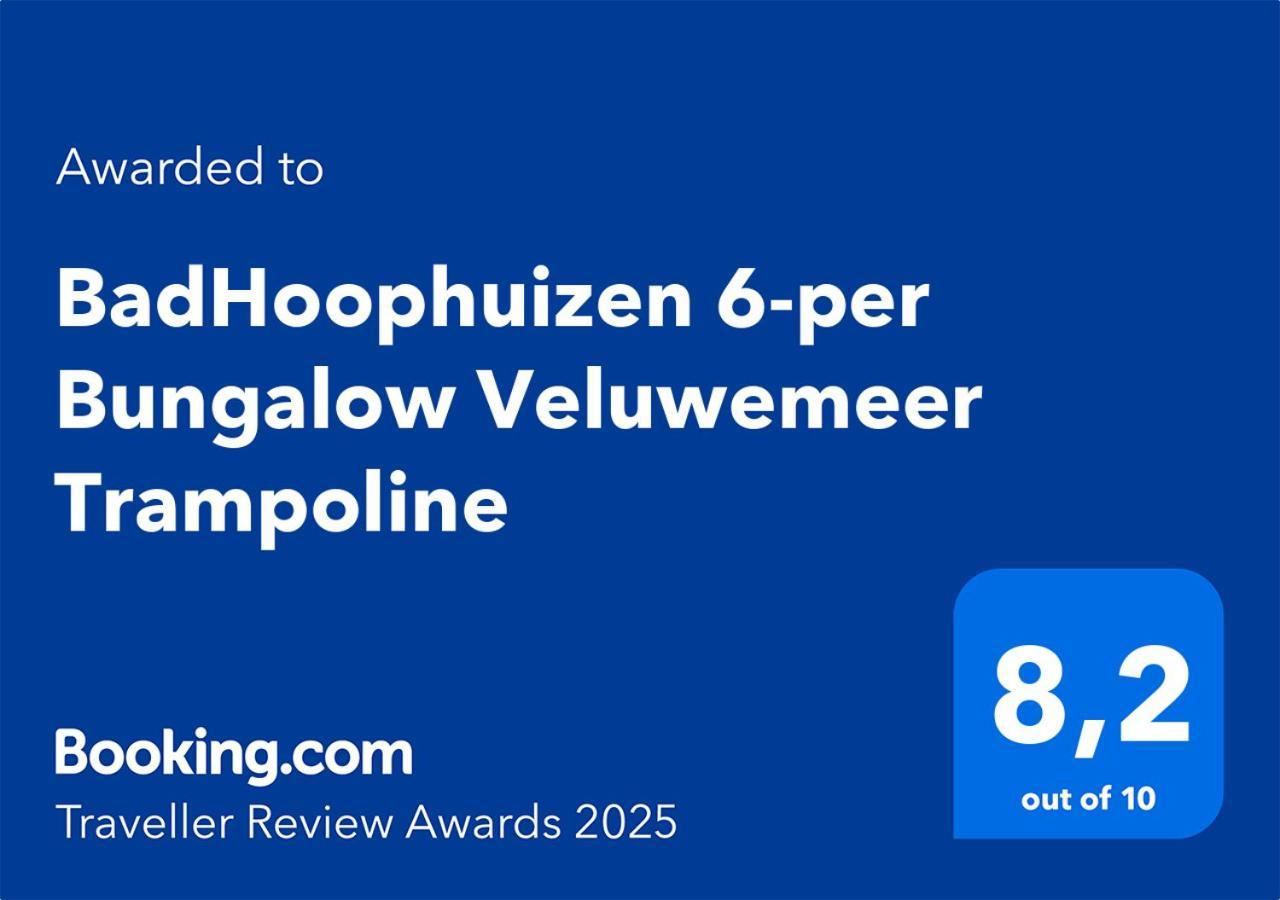 BadHoophuizen 6-per Bungalow Veluwemeer Trampoline Hulshorst Buitenkant foto